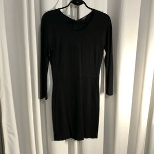 Aritzia Babaton Mini Dress With Silver Zip Back